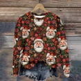 thumbnail image 1 of LSLJS Women's Sweat-Shirt Décontracté Long Sleeve Col Rond Vacances Impression de Noël Mignon Ample Tops, 1 of 4