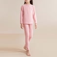 thumbnail image 2 of FYDUU Kids Thermal Underwear Set Winter Base Layer Soft Long Johns For Boys Girls Pajamas Long Sleeve Top And Bottom Warm Sleepwear Set Leisure Vintage, 2 of 3