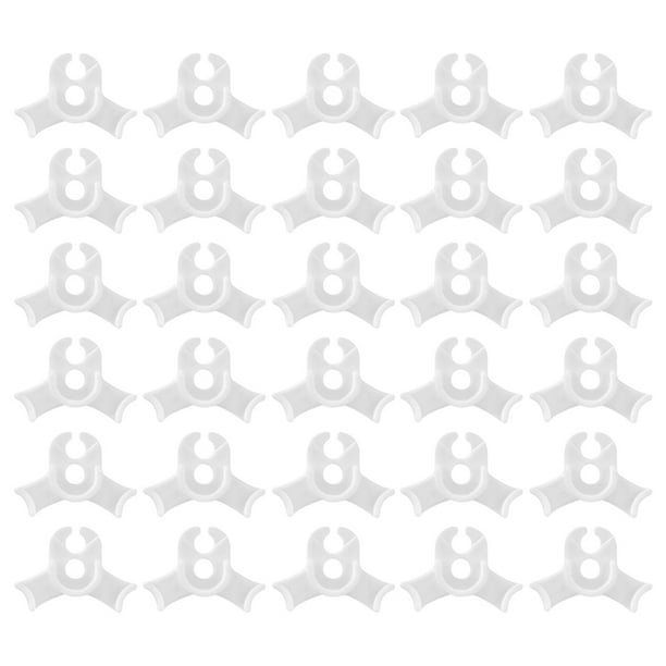 Toystoory 30 clips para plantas con borde curvo diseñados para un cuidado óptimo de las plantas. Los dobladores de plantas son adecuados para Jardín y Patio Blanco