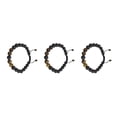 thumbnail image 3 of Guardurnaity Parejas Pulseras Ajustable Negro Mate Rocas Difusor Energía Delicada Mujer Joyería Regalos para Hombres ojo de tigre 3Conjunto, 3 of 6