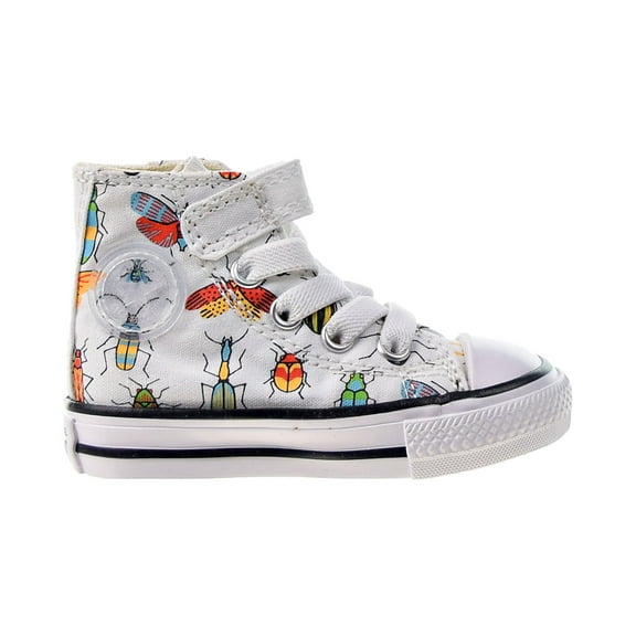 Converse Chuck Taylor All Star 1V Hi Strap Toddlers' Shoes White-Natural Ivory 770708f