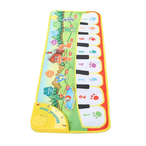 Alfombra Musical para Bebés Jadeshay Teclado Musical Manta de Piano para Niños