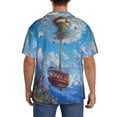 thumbnail image 3 of Kdxio Men's Hawaiian Shirt for Men Short Sleeve Shirt Dandelion Hot Air Balloon Summer Casual Holiday Beach Button Down T-Shirts, 3 of 5