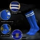 thumbnail image 3 of Calcetines deportivos Advancent Para hombre cómodos y transpirables rayas negras y blancas, 3 of 6