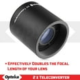 thumbnail image 4 of Opteka 650-2600mm High Definition Telephoto Zoom Lens for Canon EOS 70D, 60D, 60Da, 50D, 7D, 6D, 5D, 5Ds, T6s, T6i, T5i,, 4 of 11