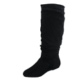 thumbnail image 3 of Women's Casual Flat Heel Pull Up Slip On Wide Calf Knee High Mid-Calf Boots Shoes ( Black, 7), 3 of 5