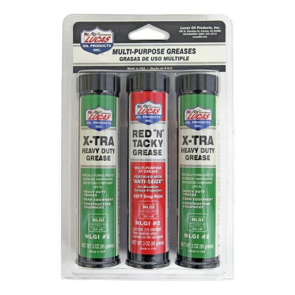 Lucas Oil Multi-Purpose Grease Tubes Automotive Specialty Tools, 3 Piece