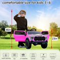 thumbnail image 5 of iRerts 24V Kids Ride on Toy UTV, Ride on Cars with Remote Control, Bluetooth Music, 4 Wheel Suspension, Rear Storage Space, Electric Vehicles Cars for Kids Boys Girls Gifts 3-6 Year Old, Pink, 5 of 11