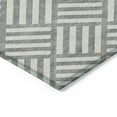 thumbnail image 4 of Addison Rugs Chantille Indoor/Outdoor Transitional Squares Gray Washable Rectangle Rug, 5' x 7'6", 4 of 6