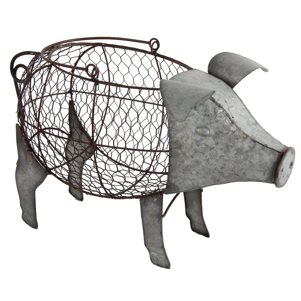 A&B Home Metal Pig Pig Basket