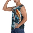 thumbnail image 3 of Balery Cute Koi Fish Serenity Camisetas sin mangas para hombre, absorbe la humedad y protege contra el mal olor.-X-Large, 3 of 7