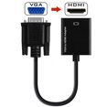 thumbnail image 1 of VGA to HDMI Adapter 1080P HD Audio TV AV HDTV Video Cable with Audio black, 1 of 4