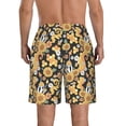 thumbnail image 3 of Kdxio Mushrooms Honeycomb Pattern Mens Casual Shorts - Drawstring Summer Beach Sports Shorts for Men, 3 of 9