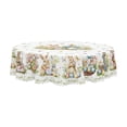 thumbnail image 1 of Round Easter Tablecloth Polyester Waterproof Stain Resistant Table Cover 152Cm for Easter Holiday Party Dining Room Kitchen, 1 of 7