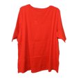 thumbnail image 2 of Isaac Mizrah Live! Essentials Haut à Manches Coudées en Coton Pima Firecracker Rouge 2X, 2 of 2