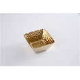 thumbnail image 2 of Pampa Bay CER-2733-G Small Square Snack Bowl in Golden Millennium, 5-inch Square, Porcelain, 2 of 7
