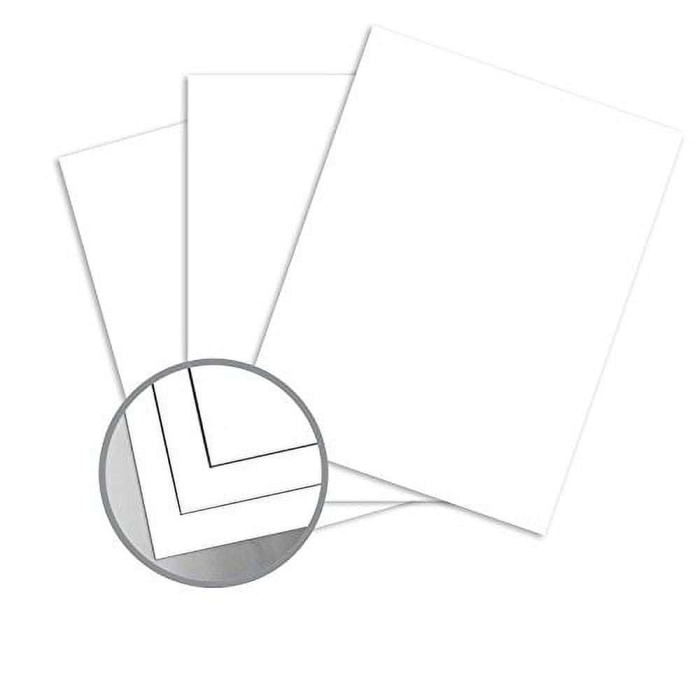 White 12 x 18 Color Copy Digital Cover Cardstock, 80lb, (218gsm) 50 Sheets per pack.