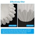 thumbnail image 4 of Uxcell 100Pcs 2-4 Cup White Coffee Filters Basket Disposable Paper Filter Drip Coffee Makers Universal Brewing 7.3*1.9", 4 of 6