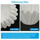 thumbnail image 4 of Uxcell 100Pcs 2-4 Tazas Filtros de Café Blancos Desechables para Cafeteras de Goteo Universal 7.3*1.9", 4 of 6