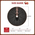 thumbnail image 2 of Rateoe Black Spider On Web 1 Pattern Christmas Tree Skirt with Ties , Christmas Tree Decorations, Farmhouse Christmas Decor Xmas Holiday Decorations-36", 2 of 6
