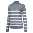 thumbnail image 4 of Women's Striped Color Block Fall Winter Sweater 2025 Crewneck Long Sleeve Sweaters Trendy Casual Knit Pullover Tops, 4 of 7