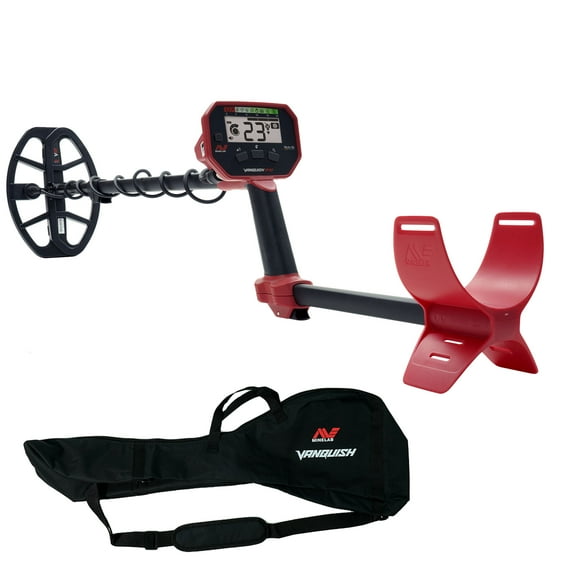 Minelab VANQUISH 340 Metal Detector Bundle with 10″ Coil and Vanquish Carry Bag