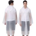 thumbnail image 4 of HLONK Ponchos de Pluie pour Adultes Réutilisables 2 Pcs Imperméables d'Urgence pour Femmes Hommes avec Capuche et Cordon, 4 of 7