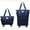 Dark Blue, variant on Rolling Duffle Bag with Detachable Wheels, 28L-58L Large Expandable Foldable Carry On Luggage Bag, Weekender Bag for Travel Airplane, Black