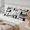 thumbnail image 4 of Modern Geometric Black Body Pillow Cover 20 x 60 Inch Decorative Pillow Cover Abstract Minimalist Artwork Lines Lumbar Pillowcase Seasonal Rectangle Cushion Case for Couch Sofa Bed Living Room, 4 of 9