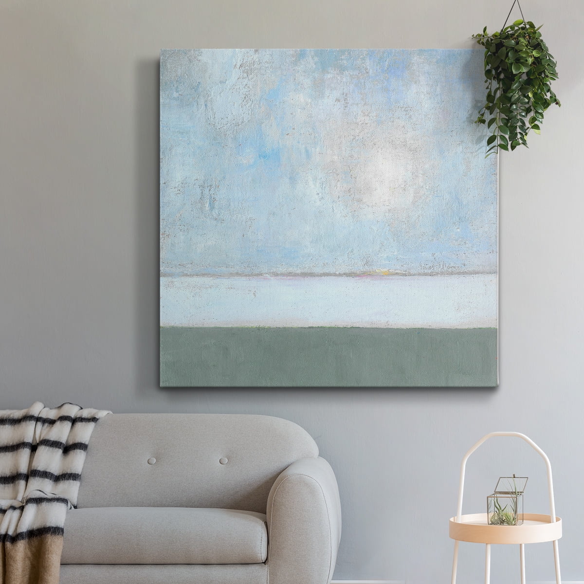 Wexford Home Seagrass Mist II-Premium Gallery Wrapped Canvas, 40" x 40" - Ready to Hang