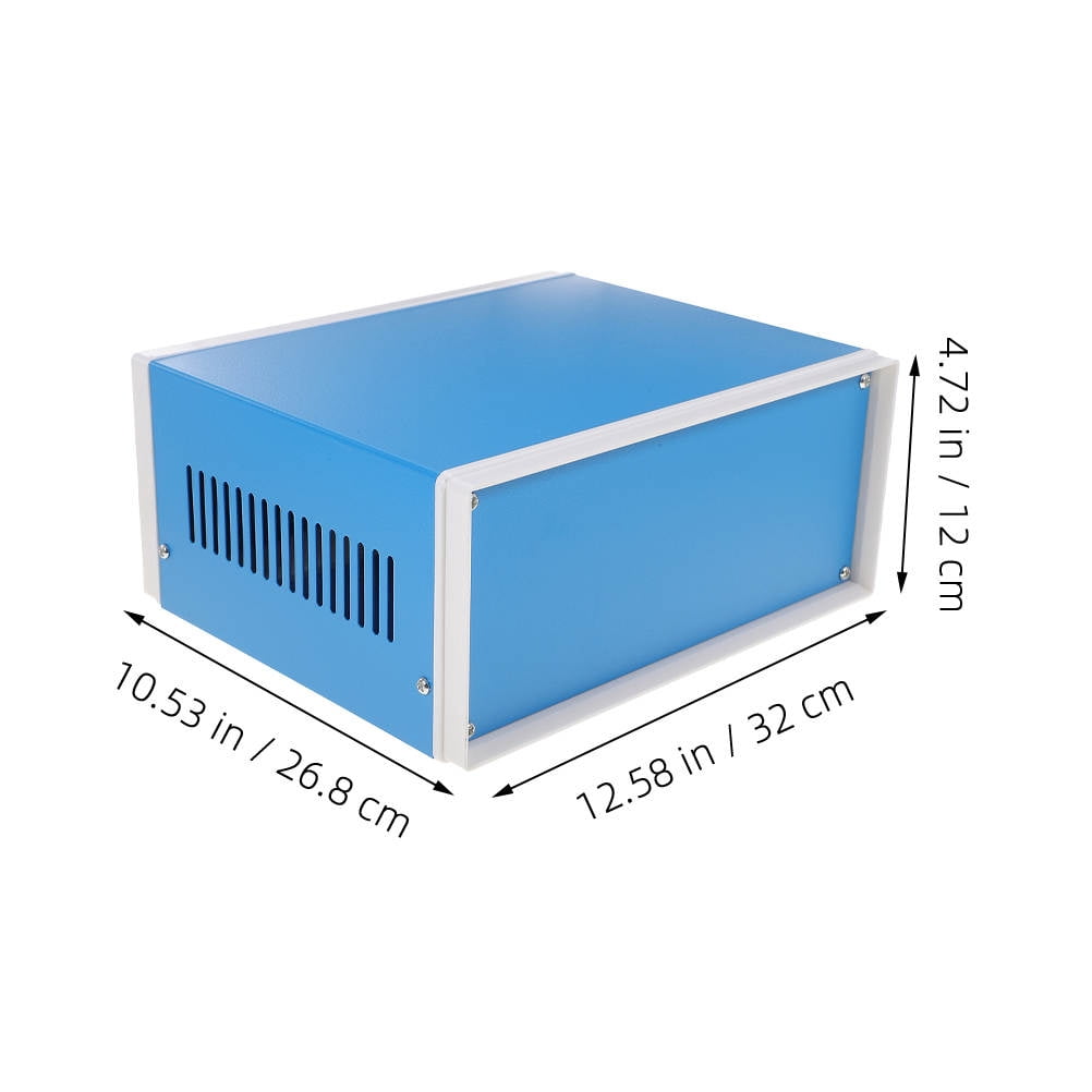 POPETPOP Metal Electrical Junction Box Blue Enclosure for Electronics Projects Easy Install
