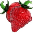 thumbnail image 5 of 2pcs paperweight glass strawberry plants decor mini fruit figurine Colorfast, 5 of 9