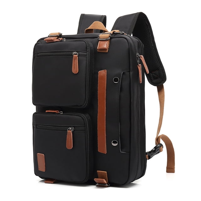 Transemion Large Capacity Laptop Backpack With Waterproof Fabric For Business Travel Clothes Business Backpack black