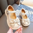 thumbnail image 2 of Otqutp Soft Sole Flower Girls Shoes Fashion Spring Summer Children Casual Shoes Girls Leather Shoes Dress Shoes Thick Sole Pearl Sequins Bowknot Solid Color Buckle, 2 of 9