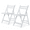 White, variant on OSM Heavy Duty Wooden Folding Chairs Set of 2, Indoor Outdoor Patio Garden Dining Chairs, Foldable for Balcony Lawn Living Room, Supports 150 lbs, Ideal for Home Conference Weddings Events, Teak