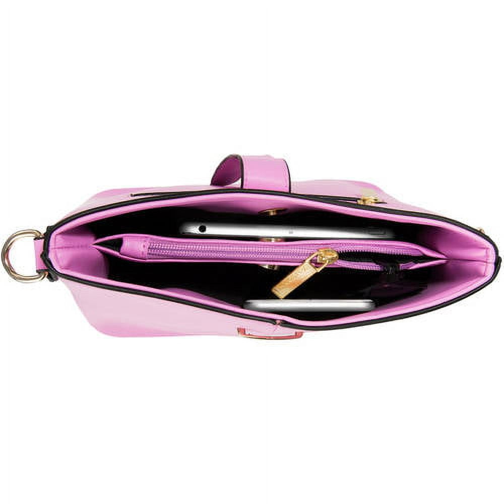 Women's Serena Leatherette Buckle Shoulder Bag
