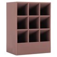 thumbnail image 3 of Soporte para Lápiz Labial Estuche Organizador de Lápiz Labial con Soporte de Exhibición de Cosméticos de 9 Capacidades Caja de Almacenamiento de Silicona para Brillo de ANGGREK Otros, 3 of 8