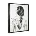 thumbnail image 3 of Stupell Industries Butterfly on Girl's Back Animals & Insects Painting Black Floater Framed Art Print Wall Art, 25 x 31, 3 of 9