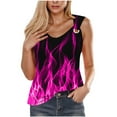 thumbnail image 1 of Débardeurs pour Femmes, Camisole Imprimée Sans Manches T-Shirt Ample, 1 of 4