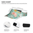 thumbnail image 4 of Daiia Elephant and Flowers Pattern Sport Sun Visor Hats Visor Cap Adjustable Empty Top Baseball Cap Cotton Ball Caps for Women and Men, 4 of 8