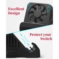 thumbnail image 4 of Station de Charge pour Switch, Station de Charge à Projection TV pour Nintendo Switch, Ventilateur de Refroidissement Compact Adaptateur HDMI 4K, Support de Charge Portable pour Switch, Station d'Accueil pour Switch USB 3.0, 4 of 7