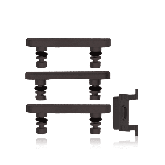 Replacement Hard Buttons (Power / Volume / Switch) Compatible For iPhone 7 Plus (Space Gray)