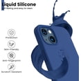 thumbnail image 4 of Shockproof Liquid Silicone Designed for iPhone 13 Case Gel Rubber Full Body Protection Anti-Shock Cover Case Drop Protection 6.1inch-Royal Blue, 4 of 12