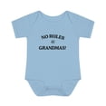 thumbnail image 2 of NO RULES @ GRANDMAS (ONESIE) (BLACK) Infant Baby Rib Bodysuit, 2 of 4