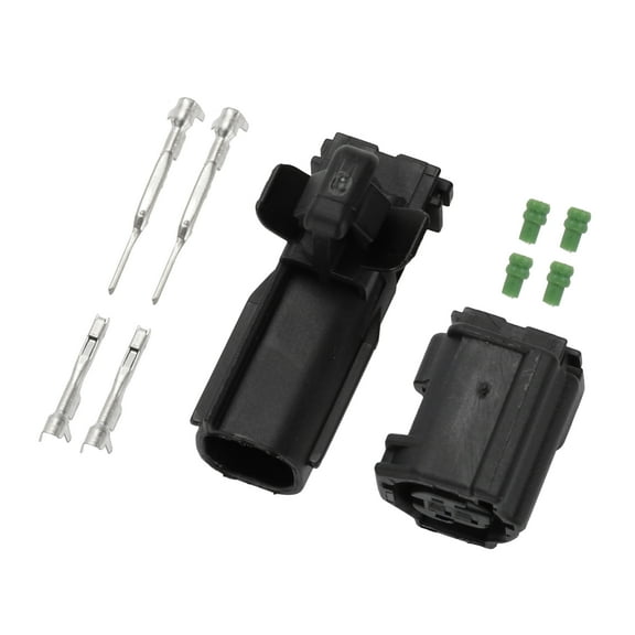 Unique Bargains 2 Pin ABS Wheel Sensor Connector Plug Waterproof Male Female Wire Terminal Connector for Toyota 1 Set