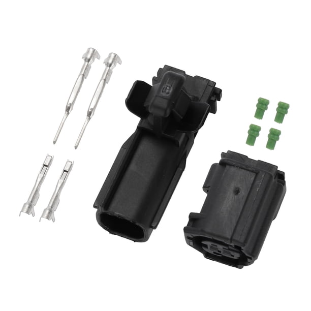 Conector de sensor de rueda ABS de 2 pines Unique Bargains, conector macho hembra impermeable, terminal de cable para Toyota, 1 juego
