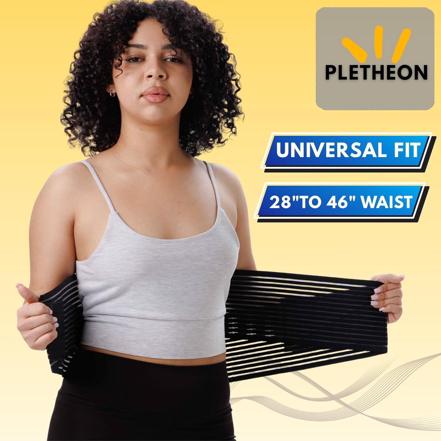 Adjustable Lumbar Support Belt for Lower Back Pain Relief Waist Brace for Men and Women | Posture Correction & Spine Support