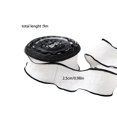Scallop Ruffle Edge VANLOFE Ruffle Edge Ribbon, Textured Floral Tape, Scalloped Packaging ...