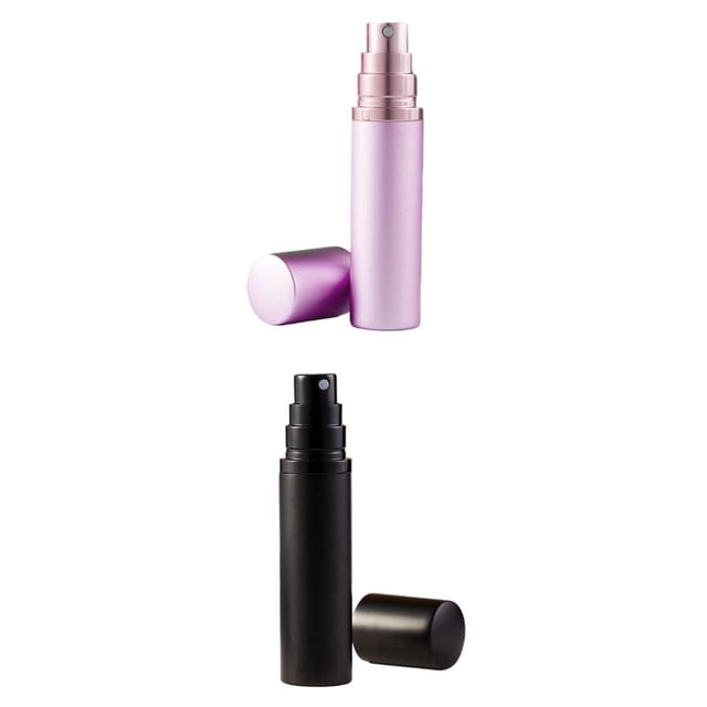 de de 2 pieza muestra de contenedor de 9 ml morado, negro Colco botella de perfume recargable