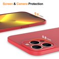 thumbnail image 4 of JETech Upgraded Slim (0.85 mm Thin) Case for iPhone 13 Pro Max 6.7-Inch, Camera Lens Cover Full Protection, Ultra Thin Lightweight Matte Hard PC, Support Wireless Charging (Red), 4 of 7